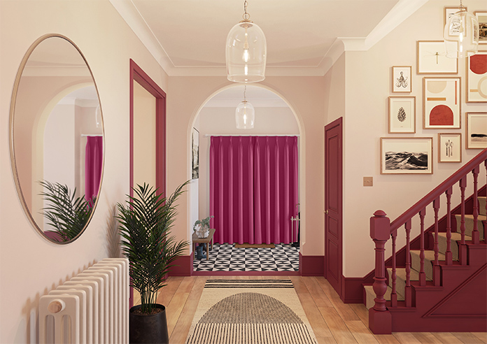 Kyoto Faux Silk, Pink Rouge - Made to Measure Curtains - Image 15